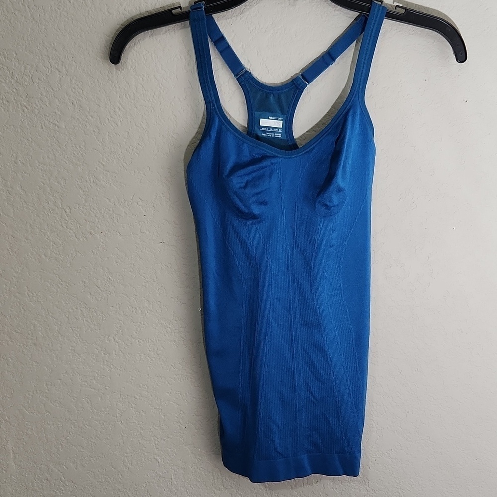 Nike Womens Fit Dry Racerback tank top Blue size XS 0-2 Athletic Shirt Running